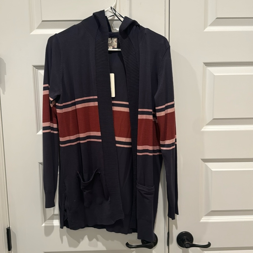 NWT HIPPIE ROSE Hooded Open Cardigan SIZE Medium